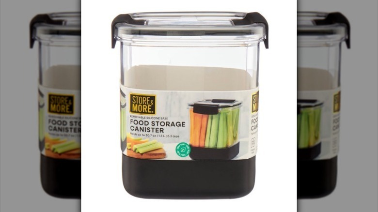 Storage canister on white background