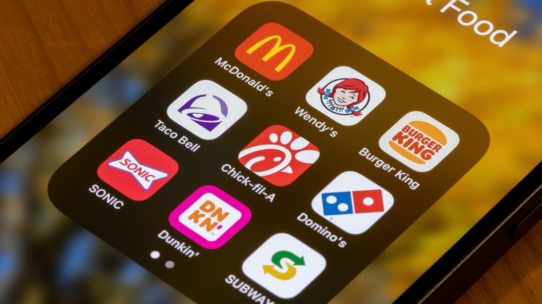 fast food apps on phone