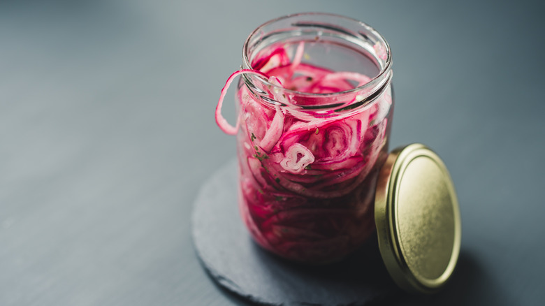 pickled red onions