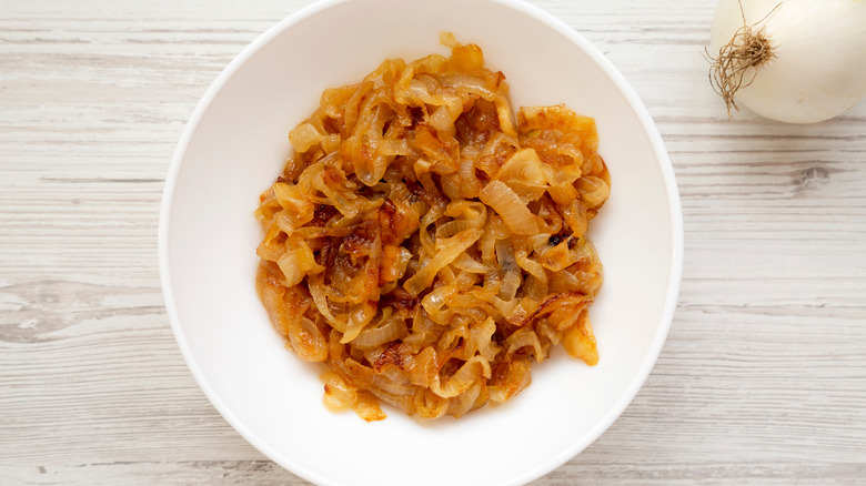 caramelized onions in bowl