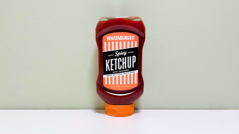 One bottle of Whataburger ketchup