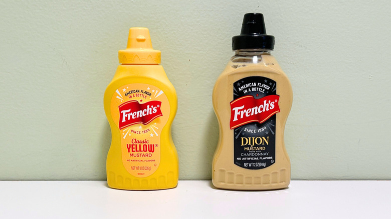 Bottles of French's Classic Yellow Mustard and French's Dijon Mustard