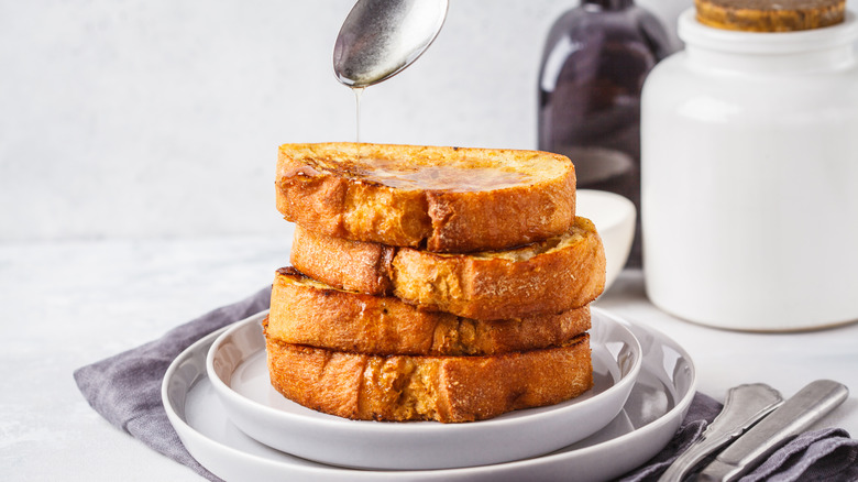 French toast with syrup