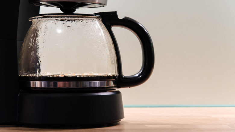coffee machine with coffee pot