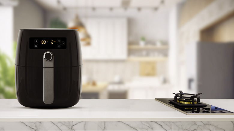 air fryer on kitchen counter