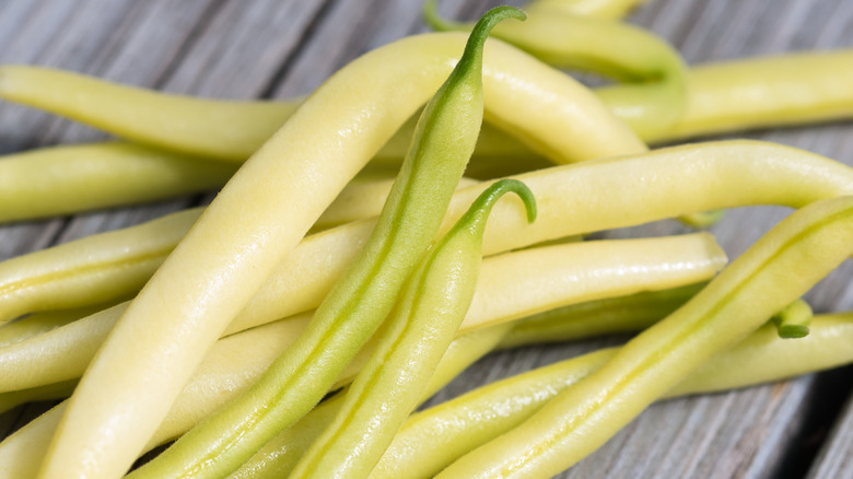 Close up of wax beans