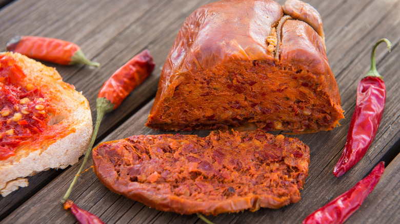 'Nduja salami with peppers