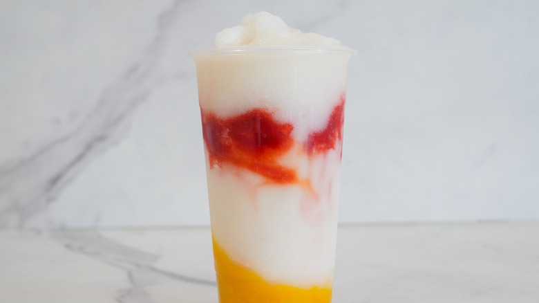 Coconut lychee smoothie