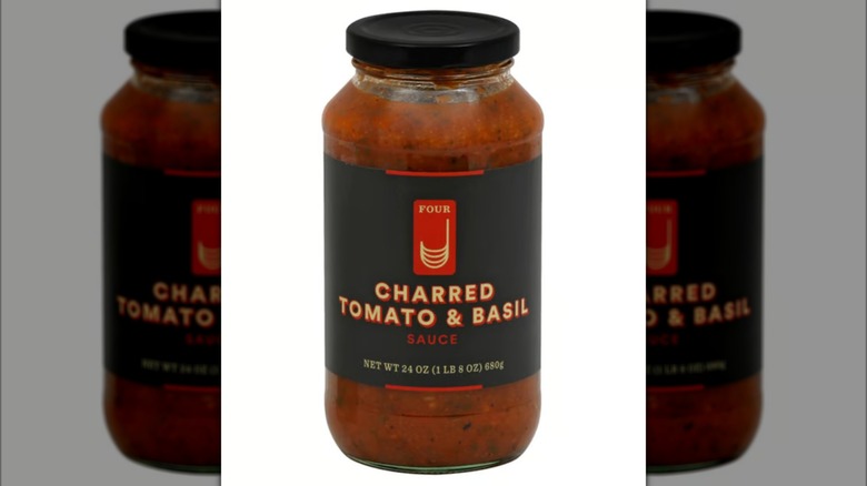 Jar of Cookwell & Company Four J Charred Tomato & Basil Sauce