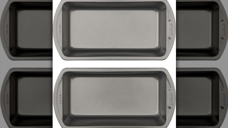 Goodcook two piece loaf pan set on white background