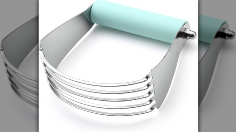Pastry cutter on white background