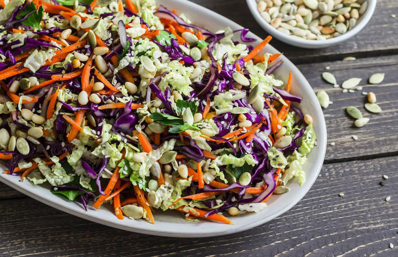 Tri-Color Slaw With Lime Dressing
