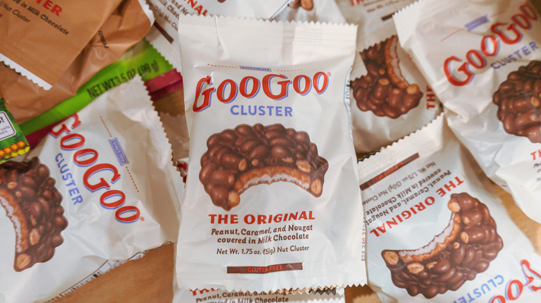 Packs of Goo Goo Cluster bars