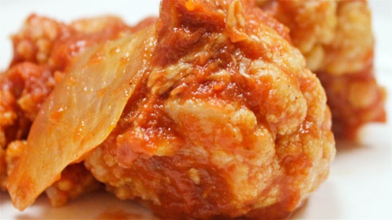 Cauliflower In Cinnamon Tomato Sauce