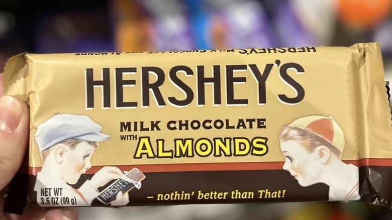 Hershey's Milk Chocolate Almond Bar at Cracker Barrel