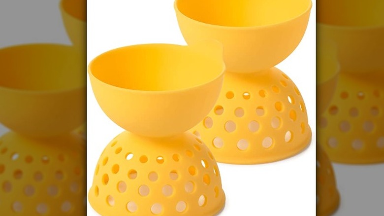 OXO Silicone Egg Poachers yellow