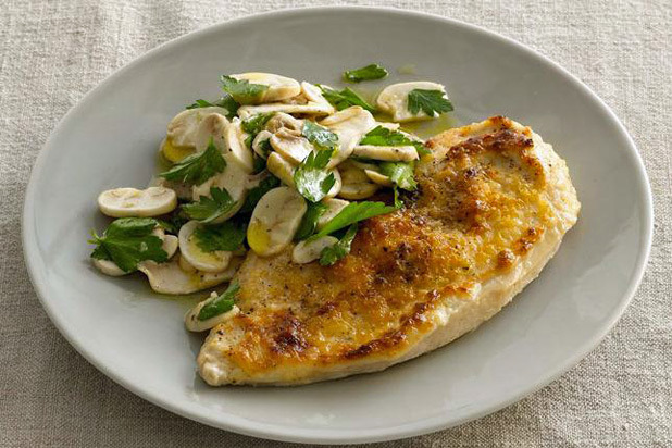 Pecorino-Crusted Spring Chicken