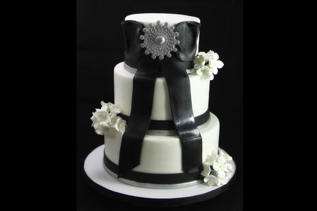 Brooch and Bowtie Cake