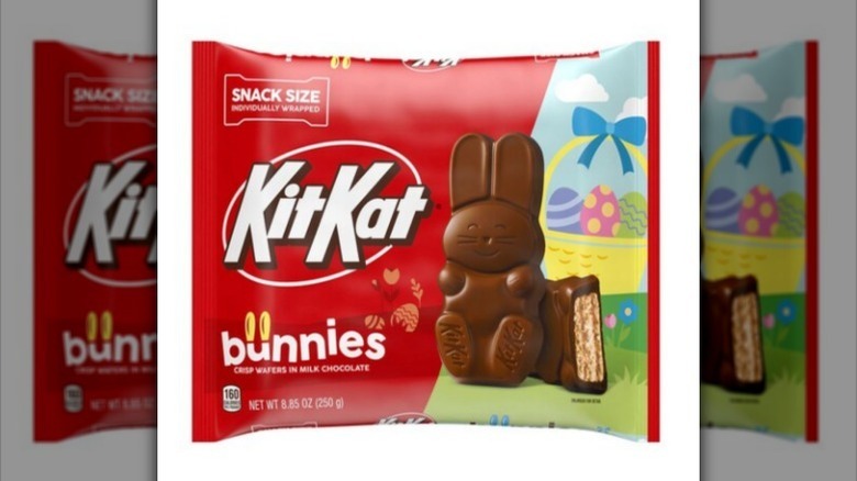 Kit Kat bunnies on white background