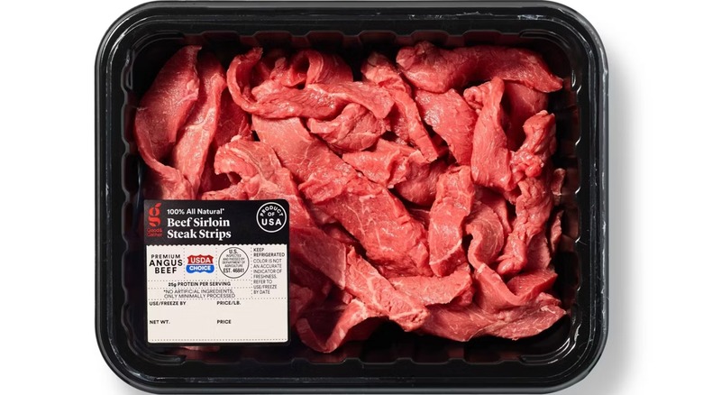 Product image of Good & Gather Angus beef sirloin steak strips