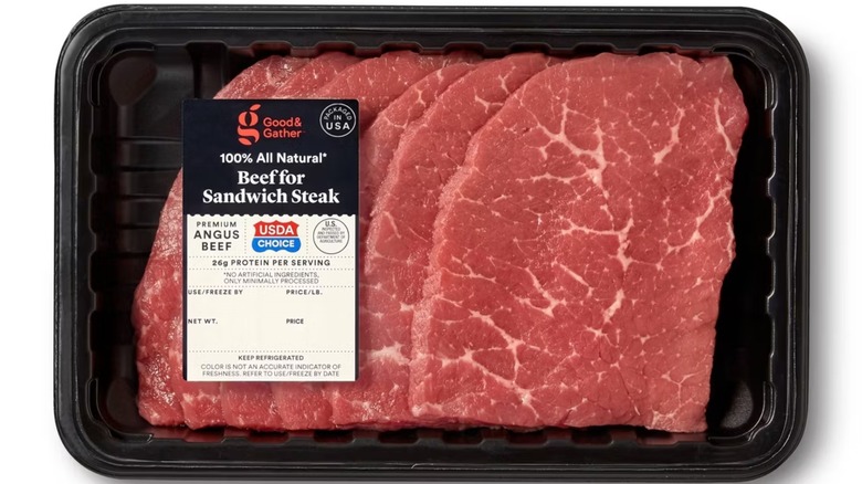 Product image of Good & Gather Angus beef steak for sandwiches