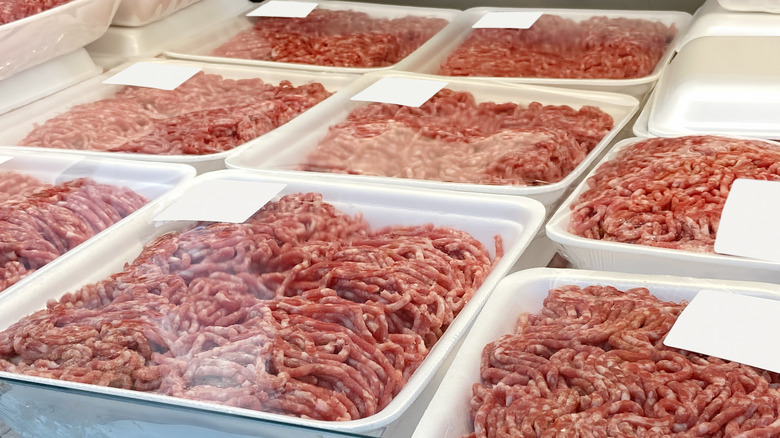 package of ground beef