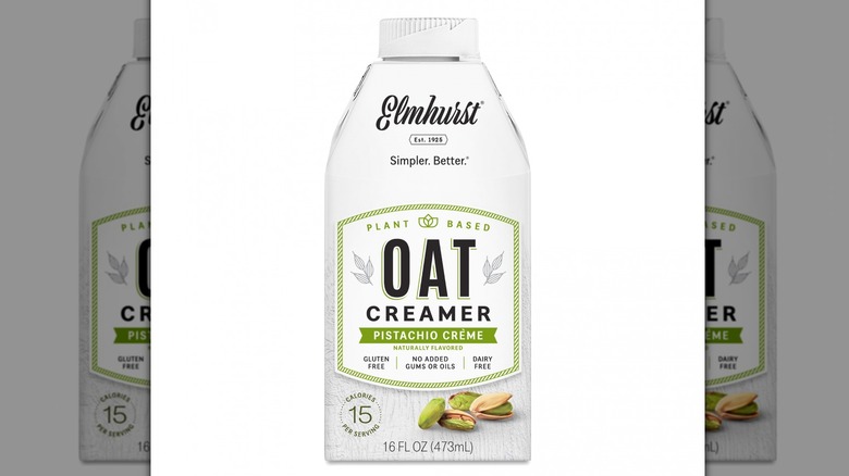 elmhurst pistachio creamer white backdrop