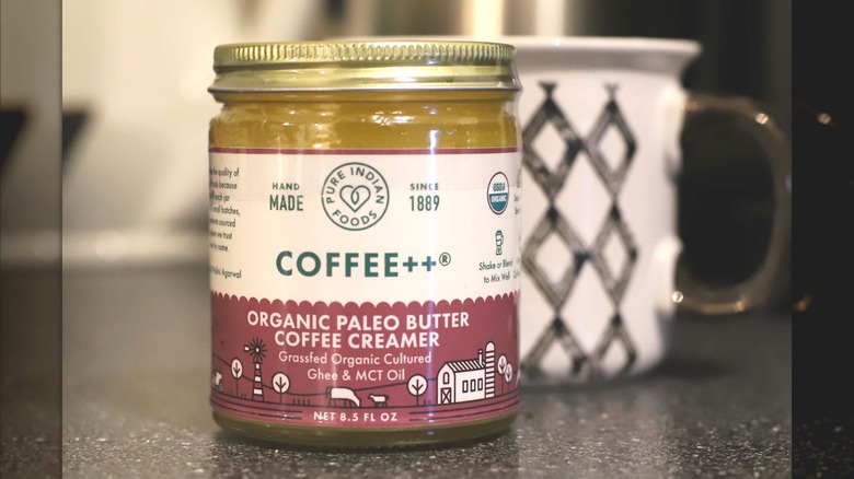 coffee++ on marble counter