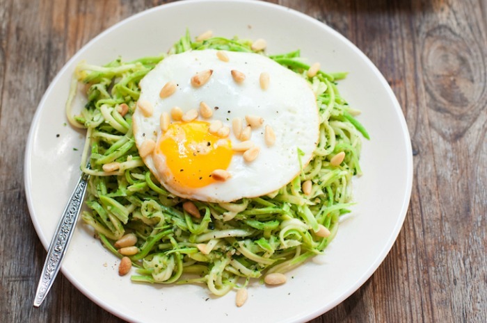 Squash Noodles with Everything Pesto