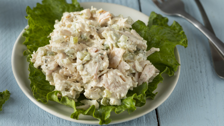 Bowl of chicken salad