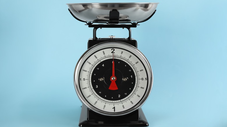 retro kitchen scale