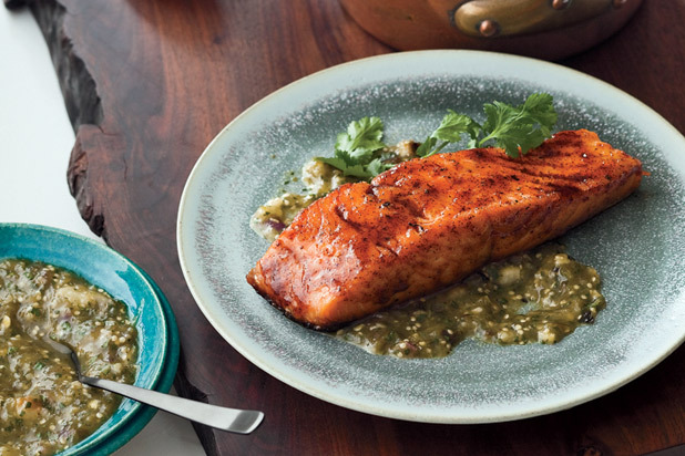 Chile-Honey-Glazed Salmon
