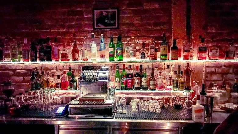 vintage bar with alcohol