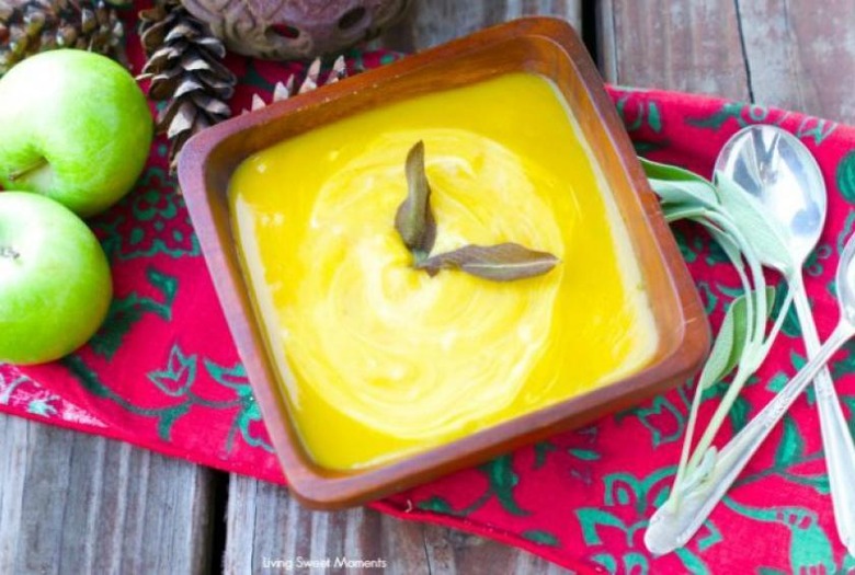 Roasted Butternut Squash and Apple Soup