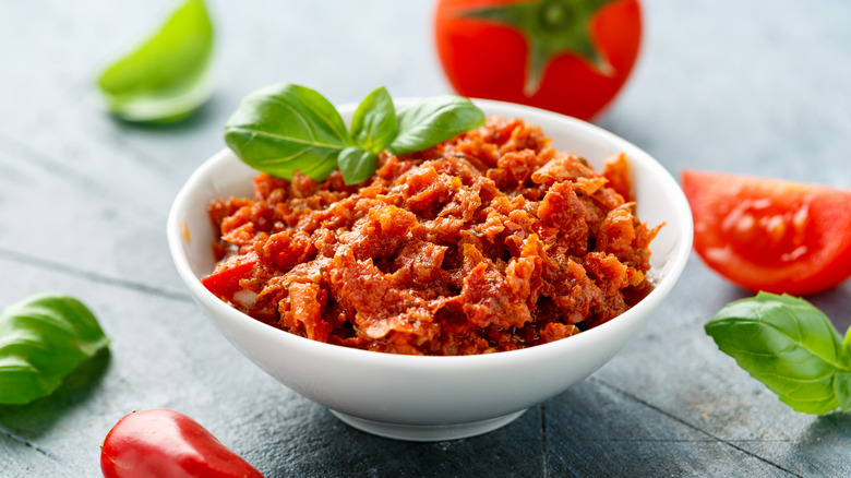 bowl of sun dried tomato