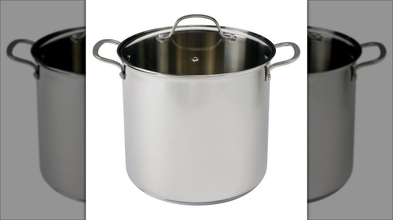 Product image of the Crofton 12-quart stainless steel stock pot against a white background.