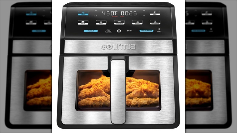 Product image of the Gourmia 8-quart digital air fryer with window and light