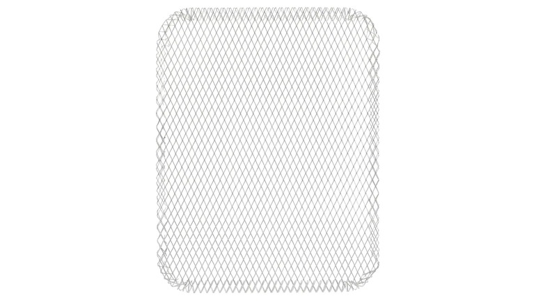 A simple aluminum wire basket grill tray