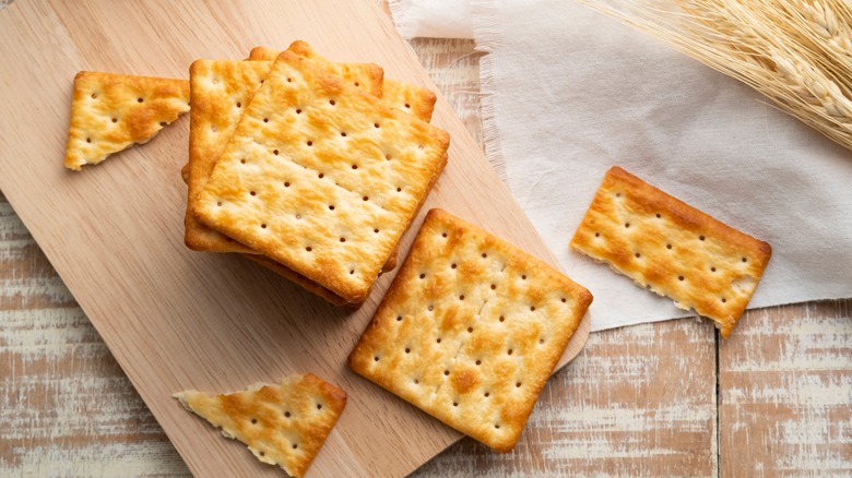 pile of crackers
