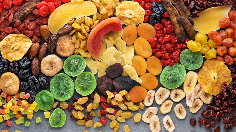selection of dried fruit