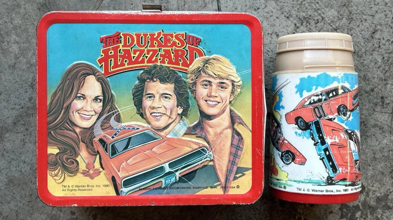 vintage Dukes of Hazzard lunchbox and thermos