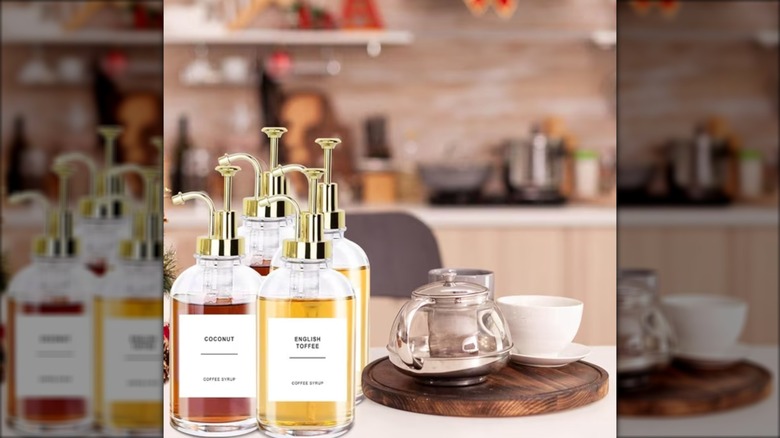 Coffee syrup dispensers pack