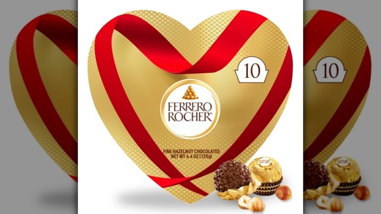 Ferrero Rocher box on white background
