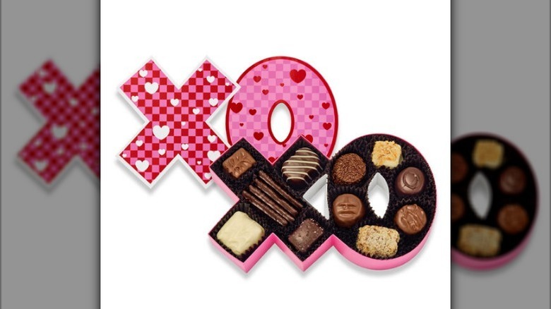 XOXO box on white background