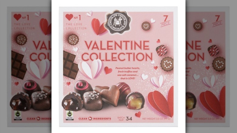 Valentine assortment on white background