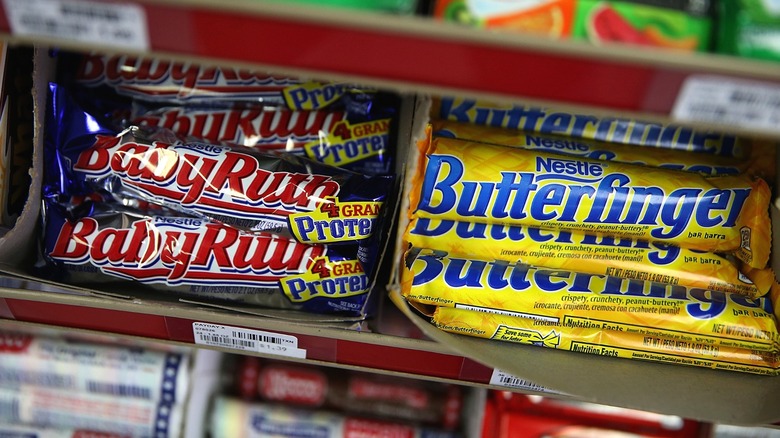 Baby Ruth and Butterfinger bars