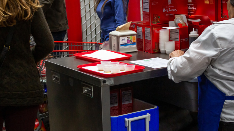 Costco free sample cart