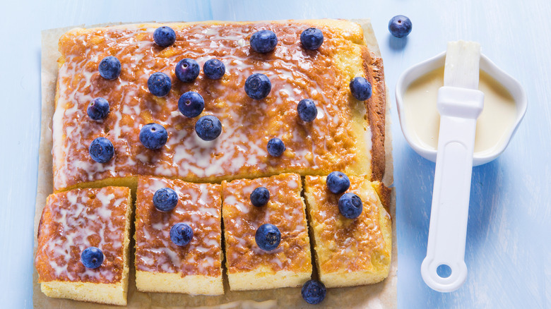 Tres leches cake and soak