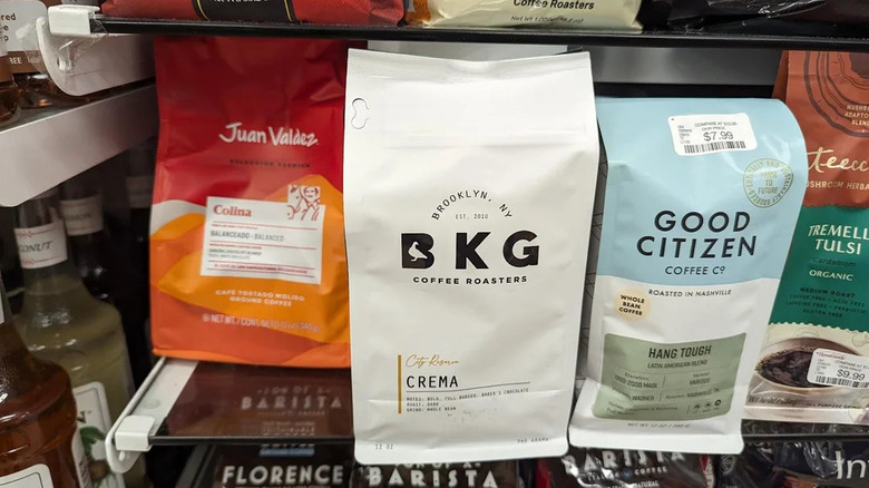 Bags of coffee