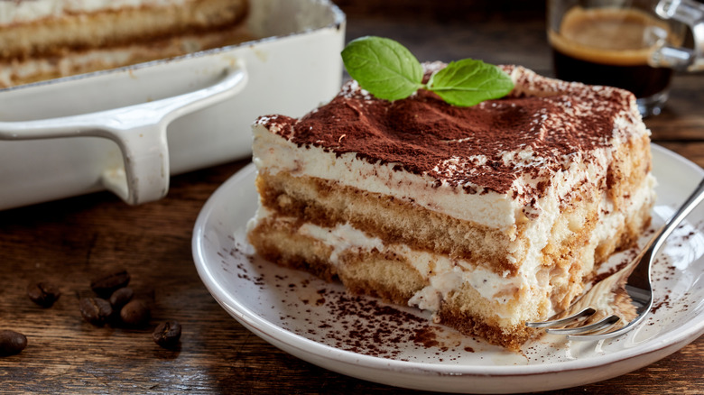 slice of tiramisu